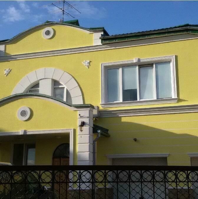 Монтаж жёлтого фасада в Раздолье Московской области, фото 1